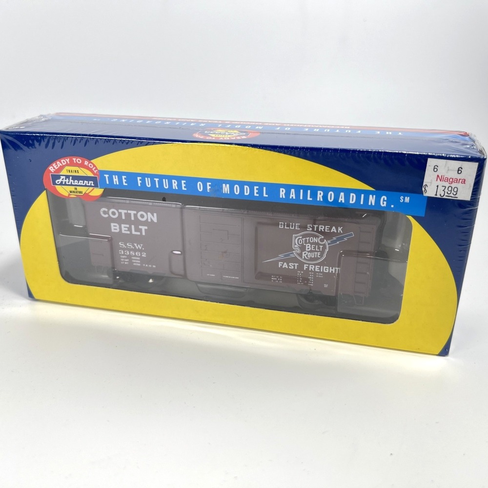 Athearn 70334 HO - 40' Cotton Belt/Blue Streak S.S.W. Box Car -‎ Sealed